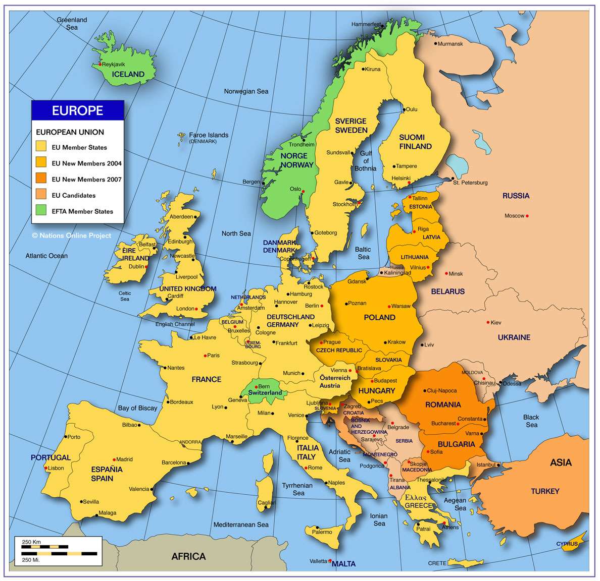 Europe Map 2009